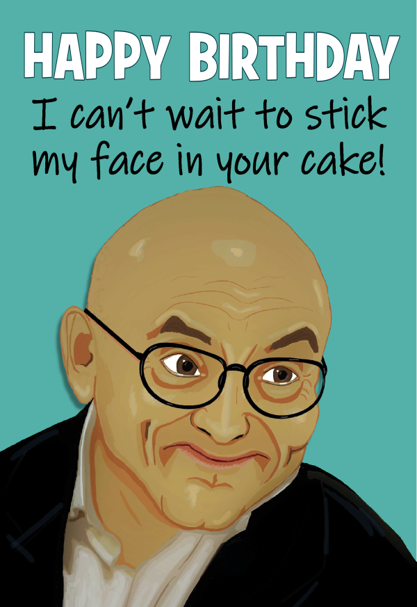 Greg Wallace greeting card available on Thortful